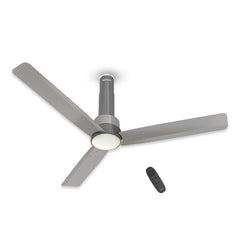 Havells Elio Prime BLDC - 1200mm 100% Copper BLDC RF Remote four mode Ceiling Fan (Slate Mist) H-300