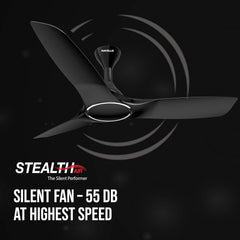 Havells Stealth Air 50"- Ceiling Fan (Metallic Black) H-306