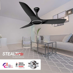 Havells Stealth Air 50"- Ceiling Fan (Metallic Black) H-306