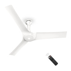 Atomberg Aris 48" Silent Energy Efficient BLDC Motor With Smart IoT and IR Remote Ceiling Fan (Marble White) AT-127