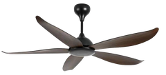  Qulik Q-6527-DW 56-Inch Modern Decorative Ceiling Fan with ABS Blades and Underlight in Dark Wooden