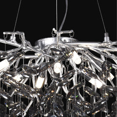 Qulik Luxury Decorative Oxidized Silver Smoke Ash Pendant Ceiling Lights (QL-P6039-D600)