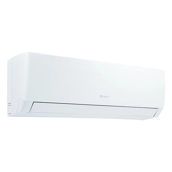 Gree GS-18XLMV32 inverter air conditioner unit mounted on a living room wall, effectively cooling and purifying the air throughout the space.