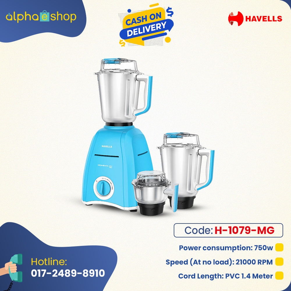 Havells Momenta NV 750W Mixer Grinder H-1079-MG