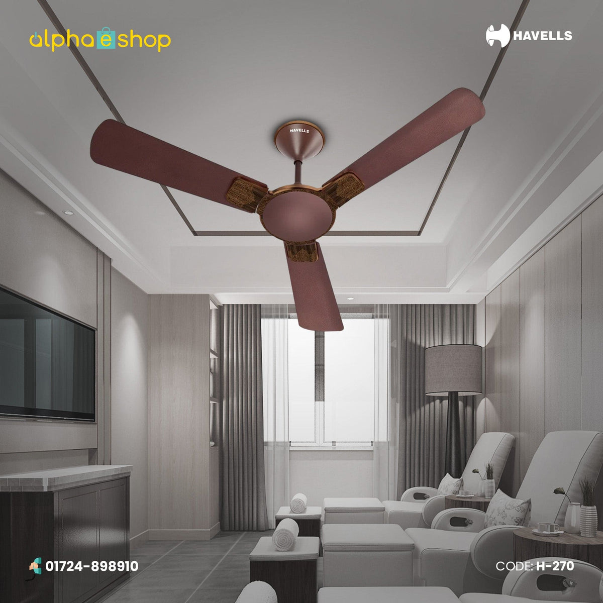 Havells ENTICER ART 56'' (Espresso Brown) H-270