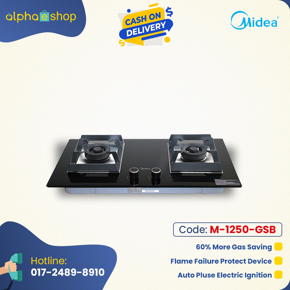 Midea Gas Burner 32" Q80-Pro (Black) M-1250-GSB