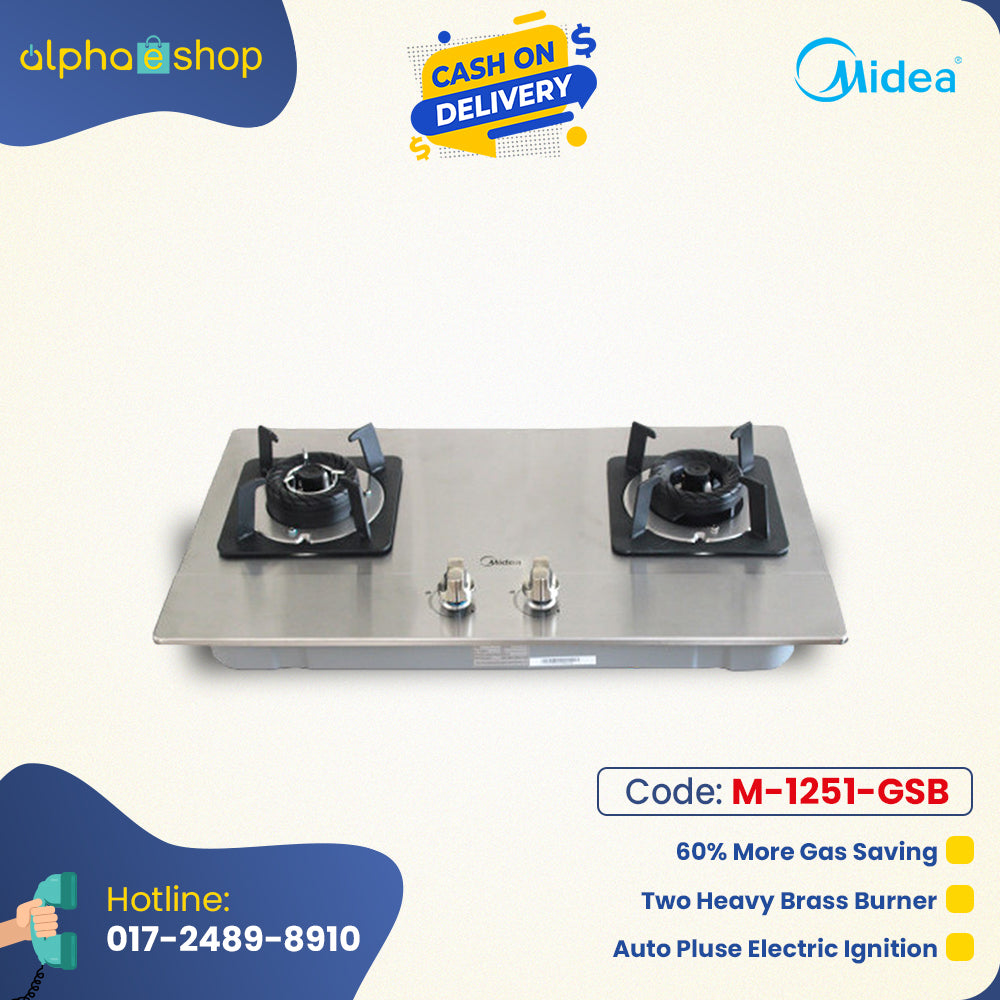 Midea Gas Burner 28" Q216 (Silver) M-1251-GSB