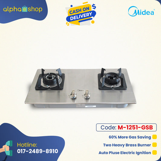 Midea Gas Burner 28" Q216 (Silver) M-1251-GSB