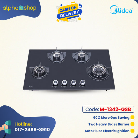 Midea Gas Burner 32" Magnificus 80GF503 (Black) M-1342-GSB