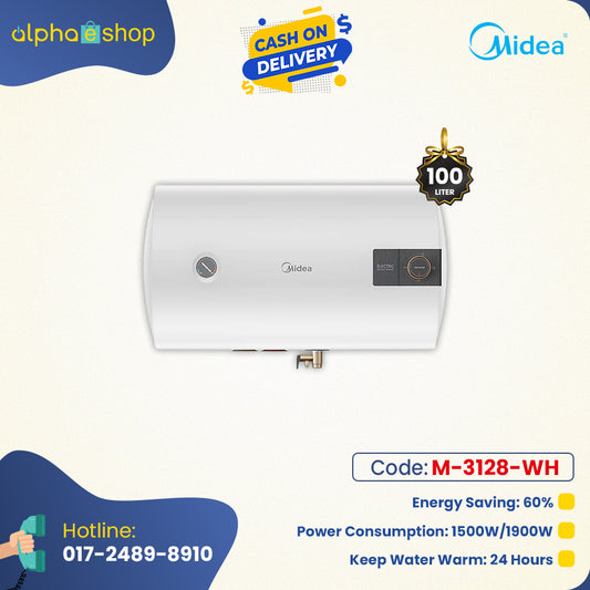 Midea Water Heater-D 100 Ltr (White) M-3128-WH