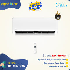 Midea Heating & Cooling MSE-12HRI - 1 Ton Inverter AC (White) M-3218-AC