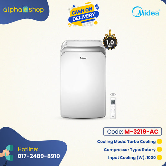 Midea Heating & Cooling MWF12CMP - 1 Ton Non-Inverter Portable AC (White) PA-3219-AC