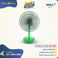 MIRA 18" Table Fan M-181 (Green) M-143