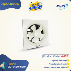 Mira 8" Ventilating Fan M-88 (White) M-137