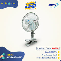 Mira Mini Clip Fan M-13 (Grey) M-128