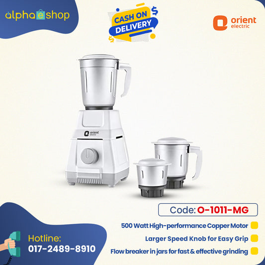 Orient Sprint Grinder with 3 jars, 500 w (white) | O-1011-MG