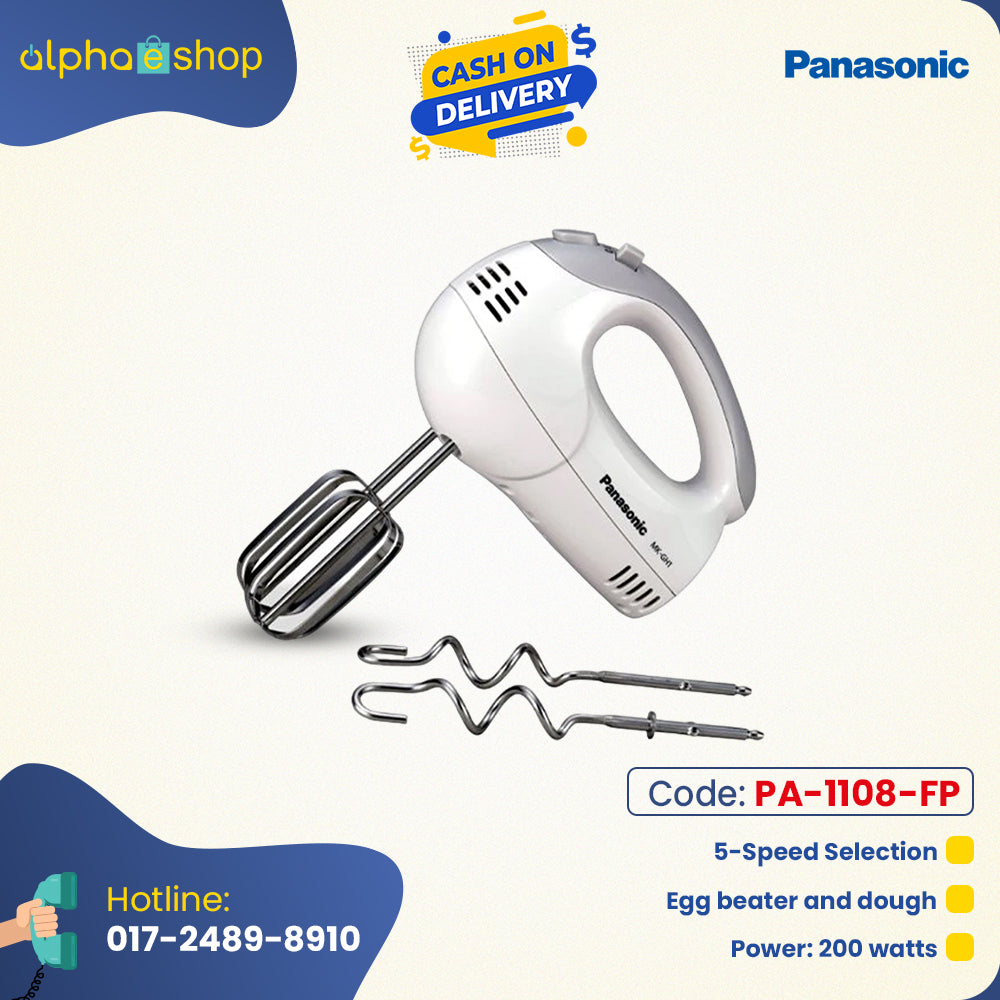 Panasonic Hand Mixer MK-GH1-White PA-1108-FP