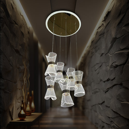 Qulik Contemporary Cluster Pendant Chandelier With Hanging Pendant Lights (QL-192)