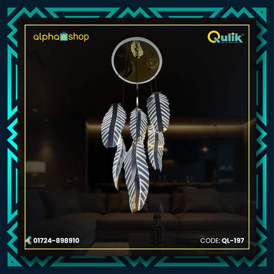 Qulik Modern Leaf Crystal Dropping Hanging Light (QL-197)