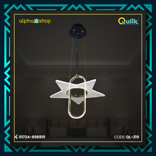 Qulik Modern CRYSTAL Star Pendant Dropping Hanging Suspension Light (QL-219)