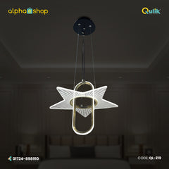 Qulik Modern CRYSTAL Star Pendant Dropping Hanging Suspension Light (QL-219)