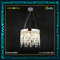 Qulik Modern CRYSTAL Water Drop Hanging Suspension Chandelier (QL-3362-400)