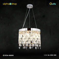 Qulik Modern CRYSTAL Water Drop Hanging Suspension Chandelier (QL-3362-600)