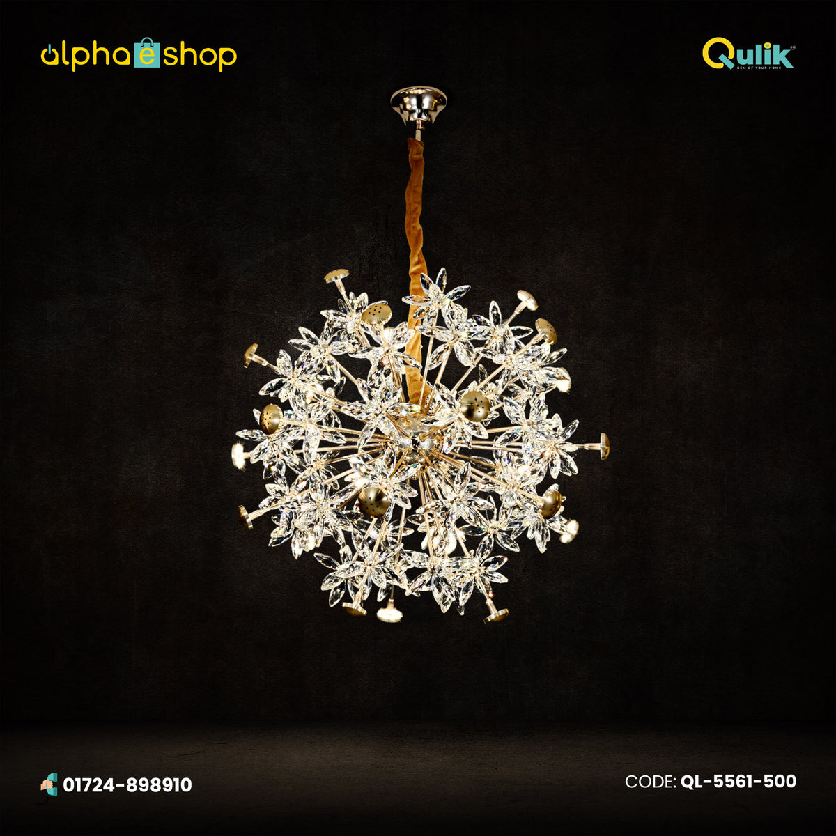 Qulik Modern Luxurious Crystal Ball Round Chandelier(QL-5561-500)