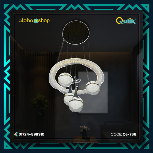 Qulik Modern Circle Ring Hanging Flower Pendant Light (QL-768)