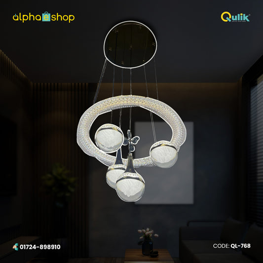 Qulik Modern Circle Ring Hanging Flower Pendant Light (QL-768)