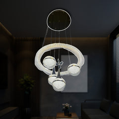 Qulik Modern Circle Ring Hanging Flower Pendant Light (QL-768)