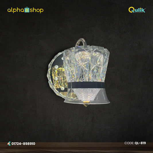 Qulik Modern bell-shaped crystal wall light (QL-819)