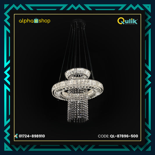 Qulik Modern Chandelier Decorative Hanging 2-layer LED Ceiling Light (QL-87896-500)