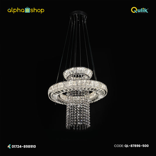 Qulik Modern Chandelier Decorative Hanging 2-layer LED Ceiling Light (QL-87896-500)