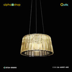 Qulik Gold Radiance Linier Luxury LED Crystal Chandelier Light (QL-A6007-400)