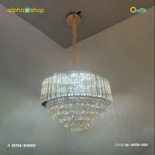 Qulik Radiant Luxe Hanging Crystal Chandelier Light (QL-A6112-500)