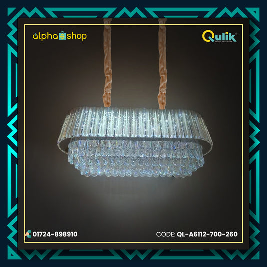 Qulik Radiant Luxe Hanging Crystal Chandelier Light (QL-A6112-700-260)