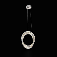 Qulik twisted circular ring Luxury LED Crystal Chandelier Pendant Light (QL-D8812-400C)