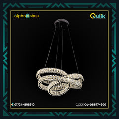 Qulik Interlocking Ring Luxury LED Crystal Chandelier Pendant Light (QL-D8877-600)