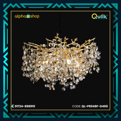 Qulik Baronial Beauty Luxury Decorative Chandelier Electroplated Gold Ceiling Lights (QL-P8048F-D460)