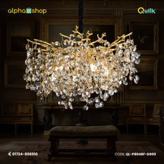 Qulik Opulence Drop Luxury Decorative Chandelier Electroplated Ceiling Lights (QL-P8048-D600)