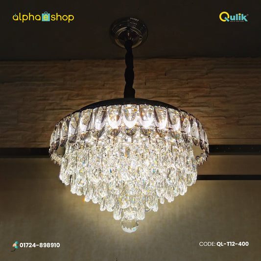 Qulik T12-400 LED Ceiling Light - Versatile Design, 60W Power, Adjustable Color Temperature. Ideal for living rooms, bedrooms, and dining areas.