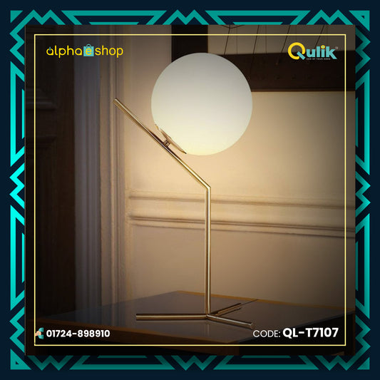 Qulik Modern Decorative Single Globe Table Lamp (QL-T7107)