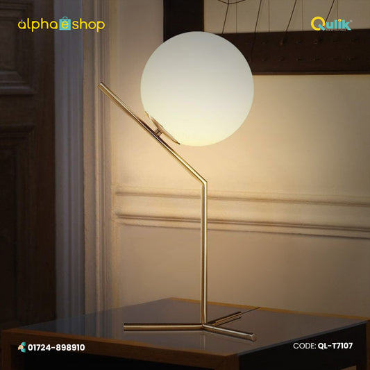 Qulik Modern Decorative Single Globe Table Lamp (QL-T7107)