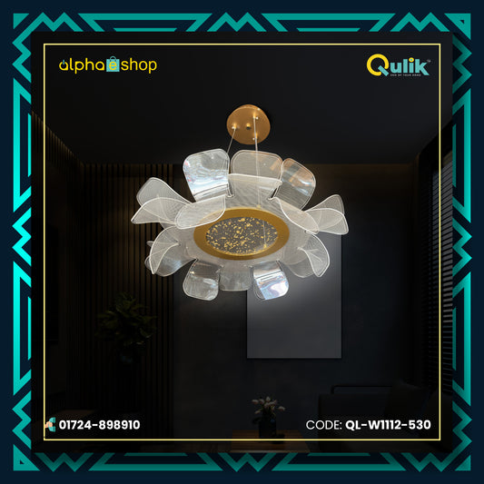 Qulik Florence Modern Hanging Acrylic LED Ceiling Light (W1112-530)