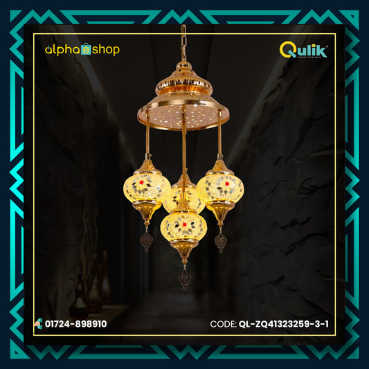 Qulik Modern Chandelier Decorative Hanging Turkish Style Ceiling Light (QL-ZQ41323259-3-1)