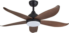  Qulik Q-6527-W 56-Inch Modern Decorative Ceiling Fan with ABS Blades and Underlight in Wooden Grain