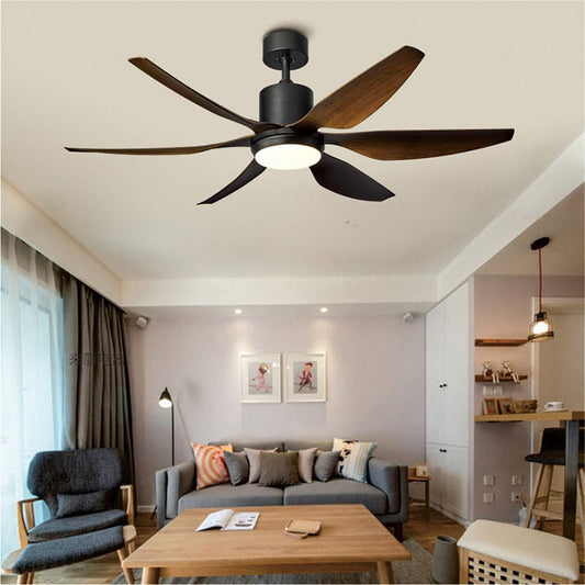 Qulik 66 Inch Modern Decorative Silent ABS Blade Under light with Remote Ceiling Fan (Dark Wood Grain) Q-6507-DW