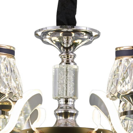 Qulik Decorative Luxury Crystal LED Chandelier Ceiling 12 Lamp Lights (QL-8832-8-4)