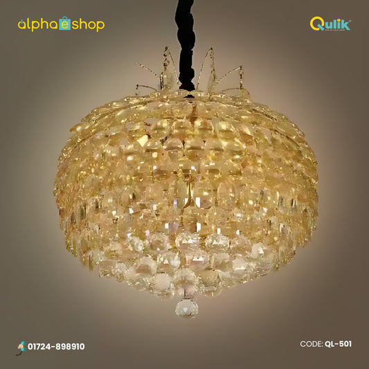 Qulik Modern Nordic Chandelier Decorative Hanging Crystal Apple LED Ceiling Light (QL-501)